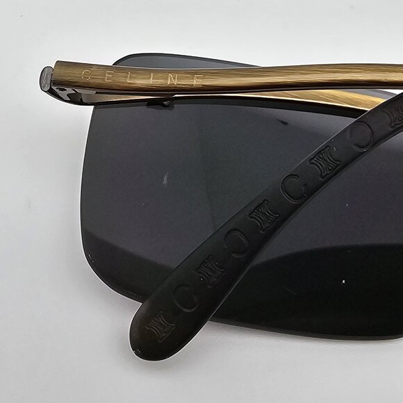 Celine SC1007 Col. S29 Brushed Bronze Frame Grey Lens Rimless Sunglasses Italy - Picture 13 of 16